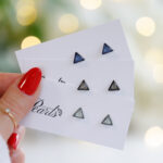 Moški uhani trikotniki