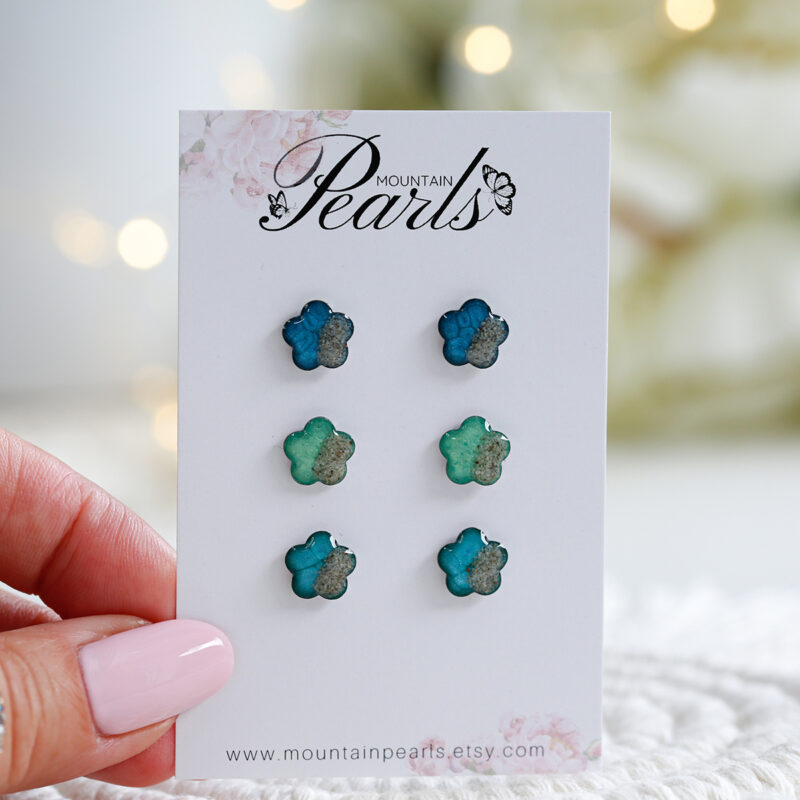 Uhani Soča rožice - slika 2