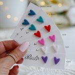 Uhani srčki mat - slika 2