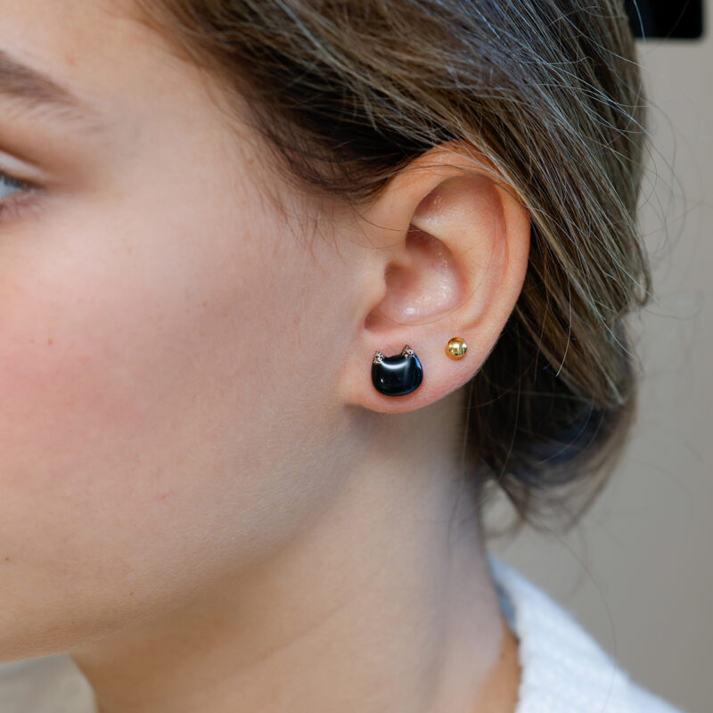 Neviseči uhani Mucke manjše - slika 2