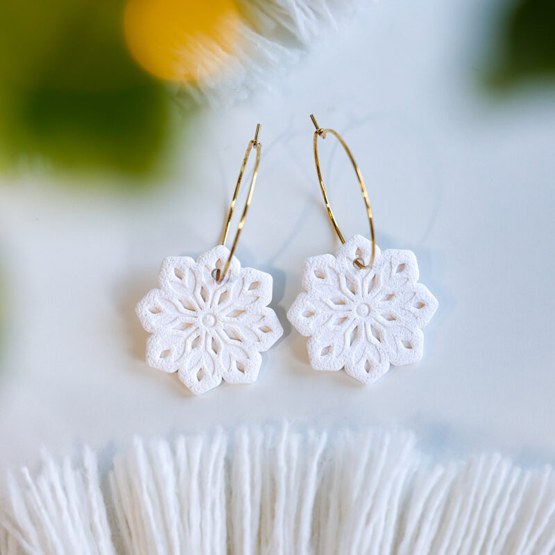 Viseči uhani Snežinka 1 - slika 2