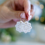 Viseči uhani Snežinka 1