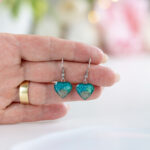 Viseči uhani Soča srček 1 - slika 2